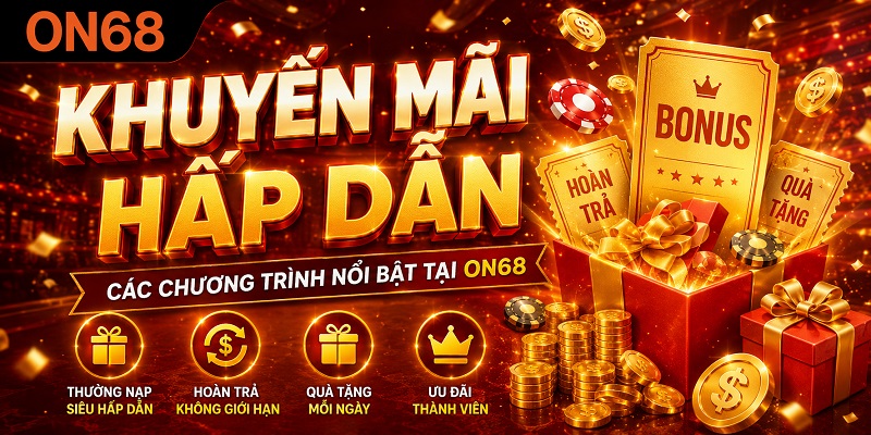Khuyến Mãi ON68 – Bùng Nổ Ưu Đãi Hấp Dẫn Cho Newbie