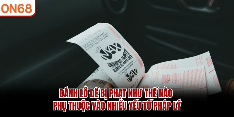 Đánh Lô Đề Bị Phạt Như Thế Nào? Giải Đáp Chi Tiết Tại ON68